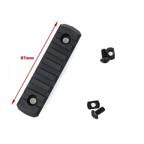 G TMC M-LOCK Nylon 7 Picatinny Rail Sections ( BK )